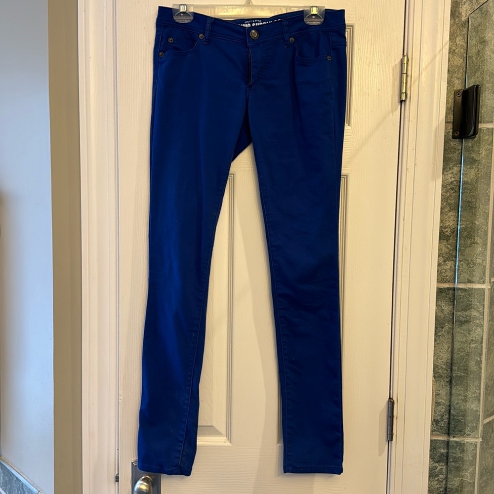 Blue skinny pants